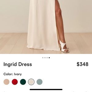 Reformation Ingrid Dress: Size 4